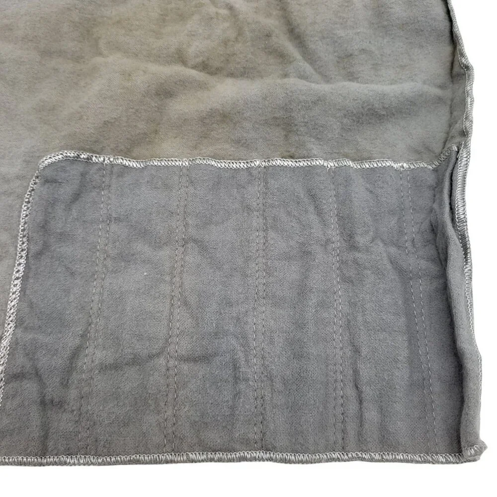 Vintage Silverware Cutlery Fabric Storage Roll Bag Holder Set of 2 Gray